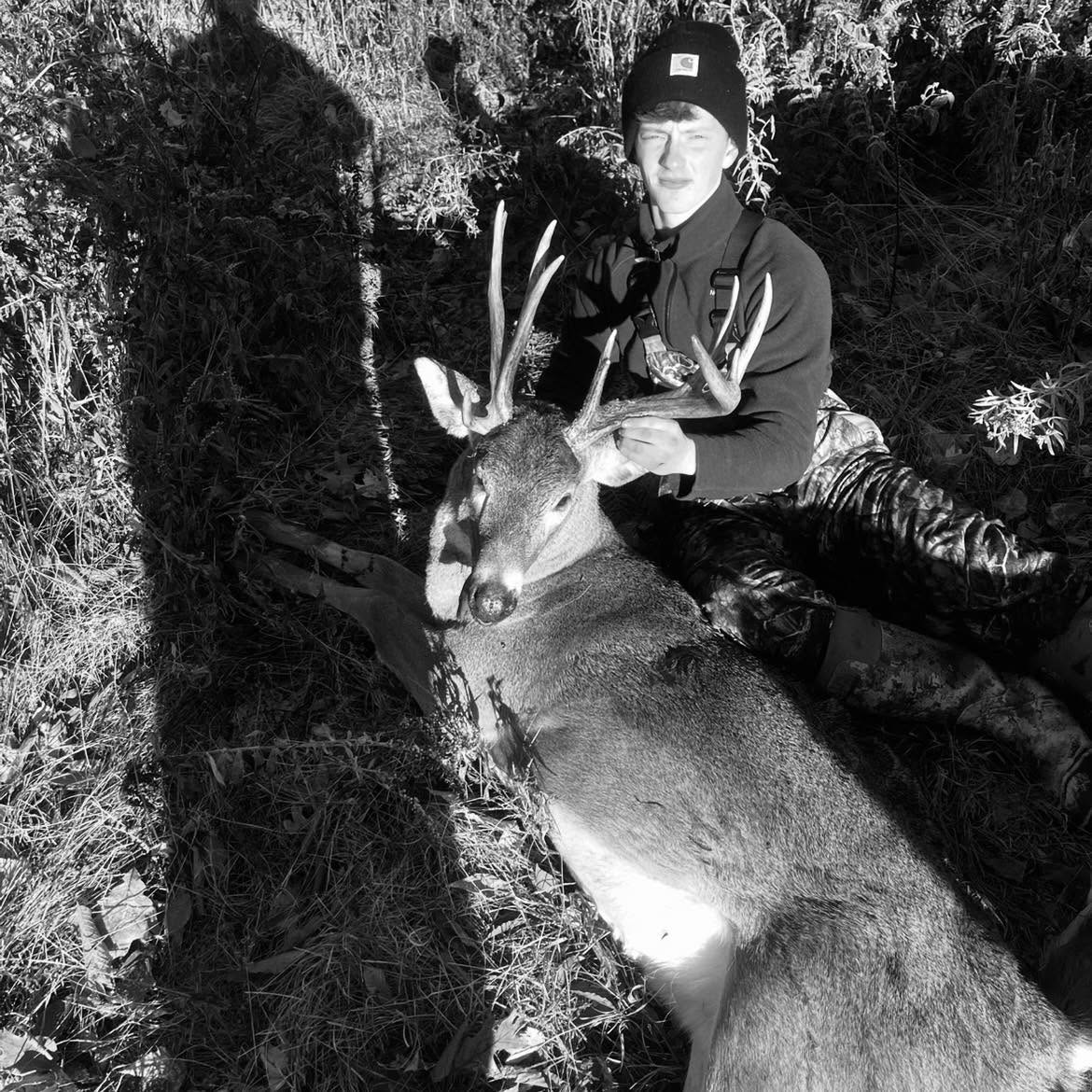 Payton hunting — outdoorsman at heart